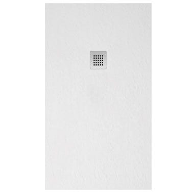 Plato de ducha resina rectangular blanco 70x100x3xm