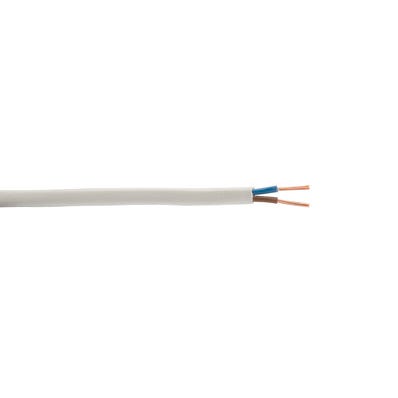 Cable Plano 2X1 blanco 10m