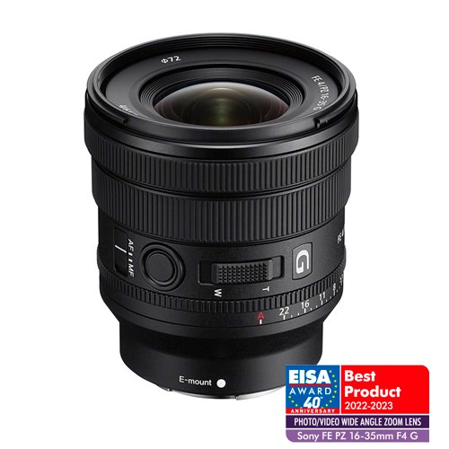 Sony FE PZ 16-35mm F4 G Full-Frame, Premium G, Objetivo Gran Angular con Zoom motorizado - Negro