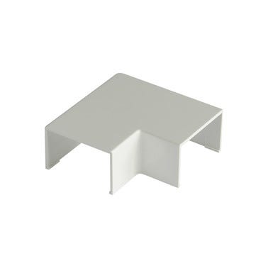 Angulo plano canal clima 60x60mm blanco