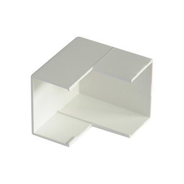 Angulo exterior canal clima 60x60mm blanco