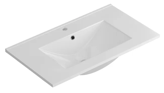 Lavabo Max blanco 101x18x46 cm