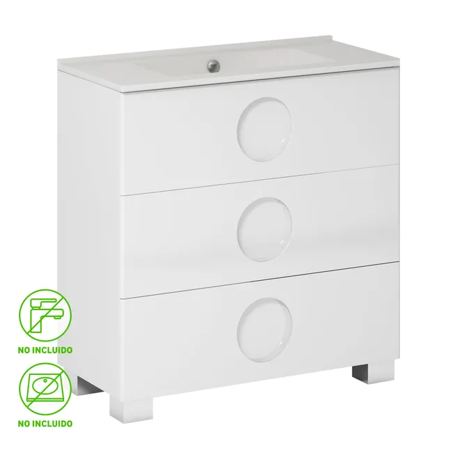 Mueble de baño Sphere blanco 100x45 cm