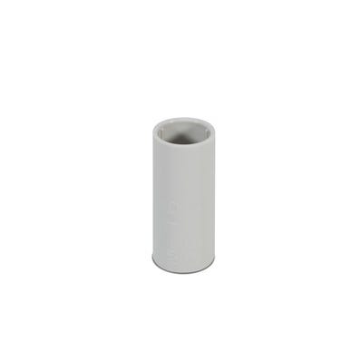 Manguito PVC enchufarle Ø16mm gris