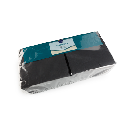 makro PROFESSIONAL Servilleta negra 2 capas 40x40cm 200 unidades