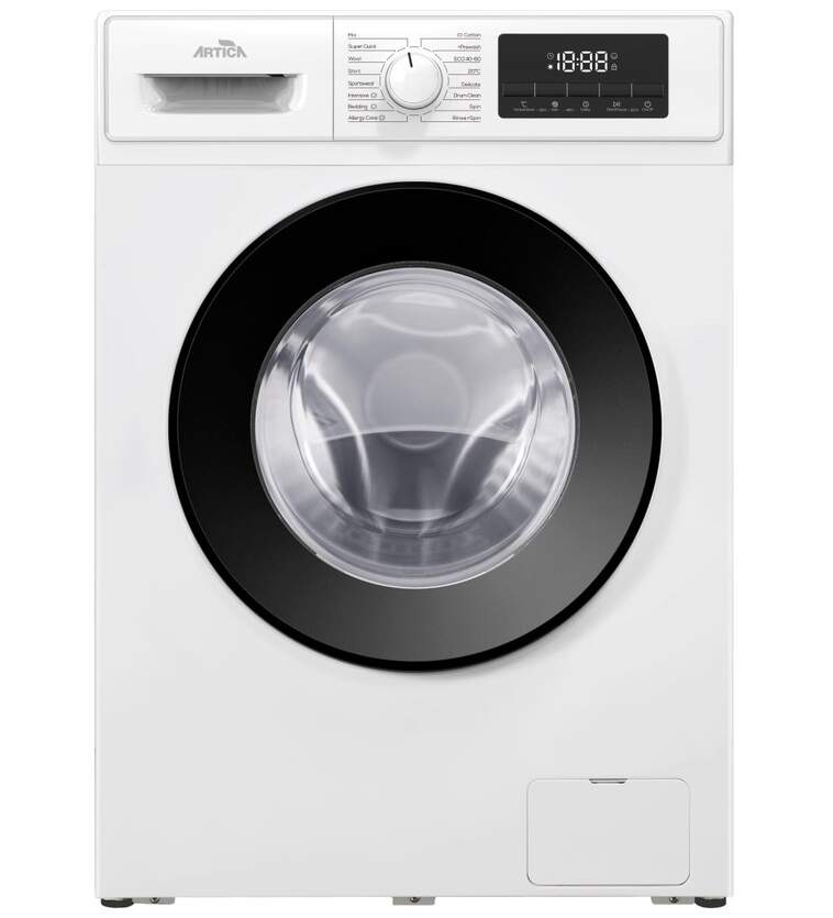 Lavadora Artica 7 kg, 1200 rpm, Clase C, con display, 62 dB, Blanca