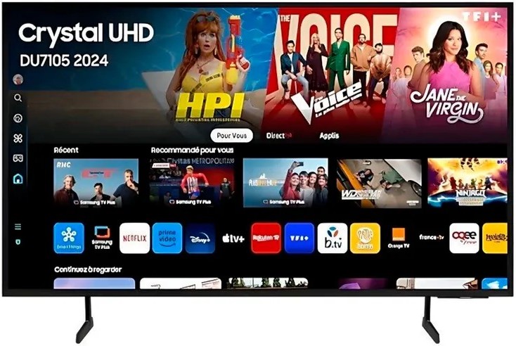 TV SAMSUNG 55" CRYSTAL UHD SMART TV BT