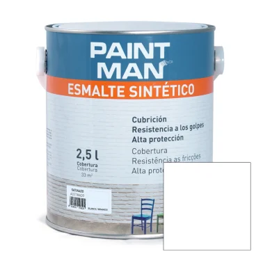 Esmalte sintético blanco satinado PAINTMAN 2,5L