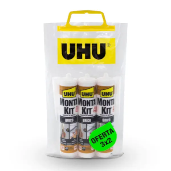 Pack cartucho Montakit Brico UHU 3x2 uds