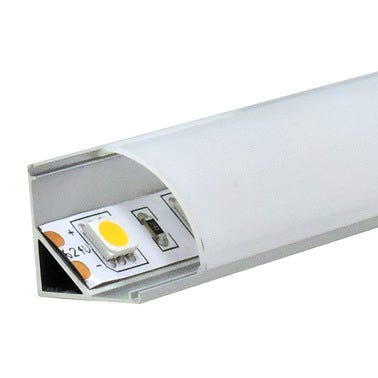 [10531696] Perfil tira LED de esquina aluminio 16x16mm - 2m