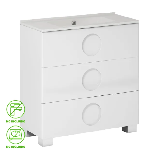 [16701482] Mueble de baño Sphere blanco 100x45 cm