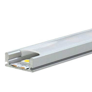 [10531675] Perfil tira LED de superficie bajo aluminio 17x7mm 2m