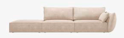 [BSG_3SOL_51_F1_SOLOGNE1] Sofa 3 seater open (R/L) 264x110x85 cm
