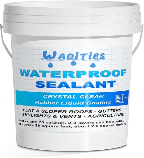 [WAPRO2LC] Wadities Hidrofugante Invisible, Impermeabilizante Transparente, Adhesivo Transparente Reparador de Fugas Impermeable, Revestimiento Impermeable para Interiores y Exteriores