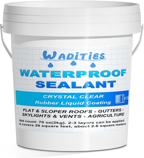 [WAPRO2LC] Wadities Hidrofugante Invisible, Impermeabilizante Transparente, Adhesivo Transparente Reparador de Fugas Impermeable, Revestimiento Impermeable para Interiores y Exteriores