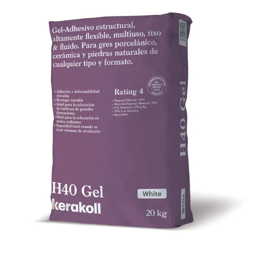 [90735689] Mortero cola Flex H40 gel blanco KERAKOLL